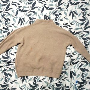 This a turtleneck oversized sweater that is perfect for those fall pictures